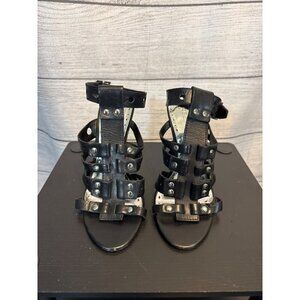 BCBGirls Black Strappy Gladiator Heels Size 8.5